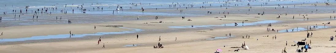 View of De Panne beach