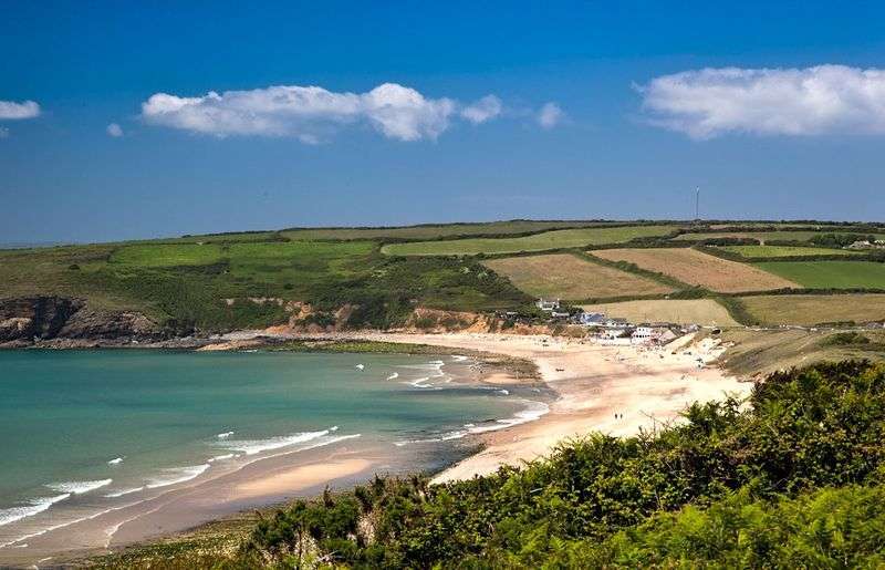 Travel images Praa Sands in Cornwall