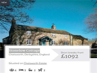 Stonelow Cottage Chatsworth Derbyshire