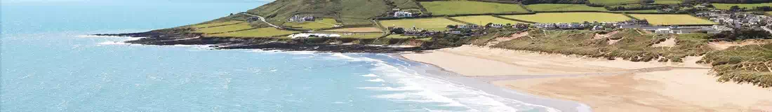 Beautiful bay of Croyde in Devon