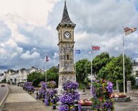 The clock tower in Exmouth Devon