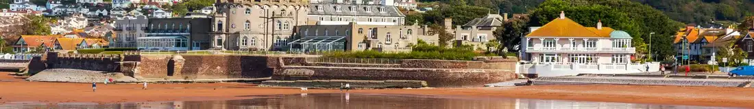 Paignton town beach front