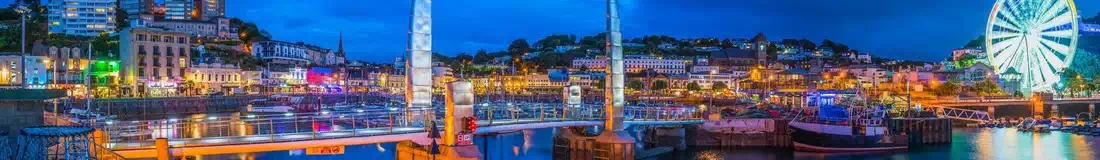 Torquay at night photo