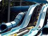 Oakwood Theme Park Waterfall Tunnel Slides