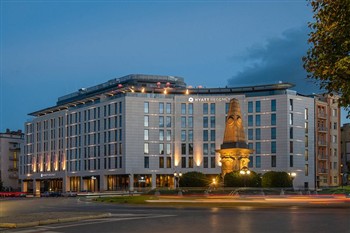 View of the Hyatt Regency in Sofia