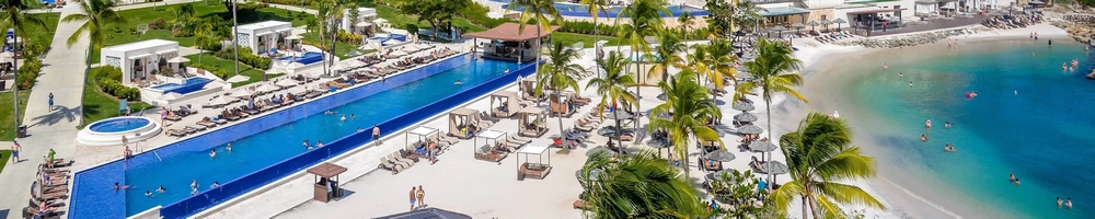 Beach resort in St Lucia
