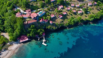 View of the Ti Kaye Resort and Spa in Saint Lucia