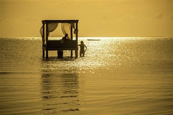 View of the Mahogany Bay Resort in Belize