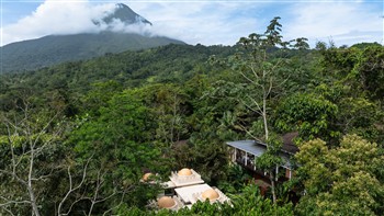View of the Nayara Springs in Costa Rica
