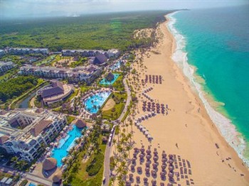 View of the Hard Rock Hotel in Dominican Republic