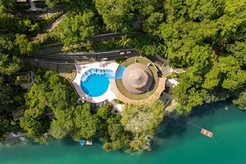 View of the BOLONTIKU Spa Hotel in Guatemala