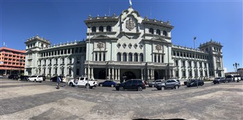 View of the Camino Real Antigua in Guatemala