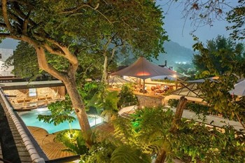 View of the Hotel Casa Santo Domingo in Guatemala
