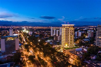 View of the Vista Quince Hotel in Guatemala