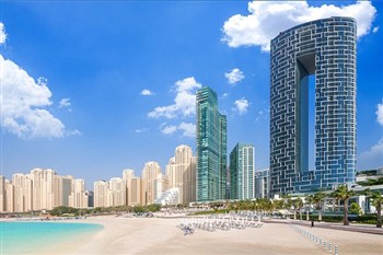 View of the Address Beach Resort in Dubai