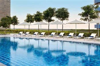 View of the Address Dubai Mall in Dubai