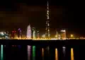 Dubai shoreline at night