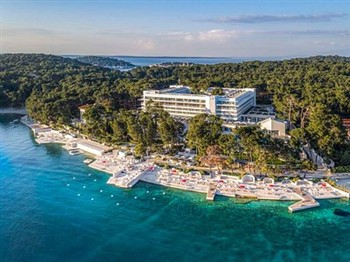 View of the Hotel Bellevue in Croatia