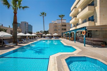 View of the Kapetanios Limassol Hotel in Limassol