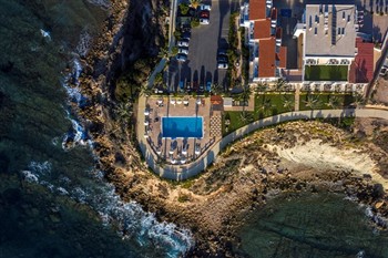 View of the Vrachia Beach Hotel and Suites in Paphos