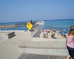 Promenade and beach in Protaras Cyprus