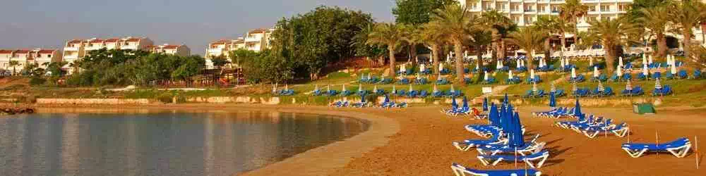Sandy beach of Fig Tree Bay Protaras Cyprus