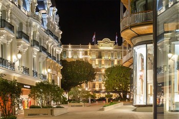 View of the Hotel Hermitage in Monte Carlo