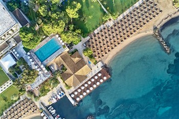 View of the Kontokali Bay Spa Resort in Corfu