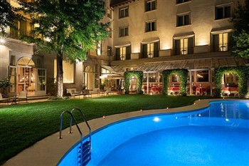 View of the Sina Villa Medici Hotel in Florence