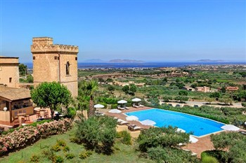 View of the Baglio Luxury Wine Resort in Sicily