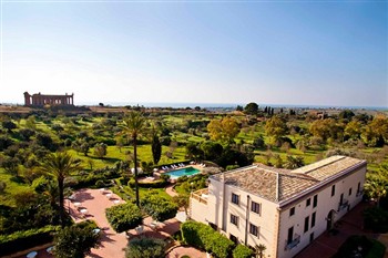 View of the Villa Athena Resort in Sicily