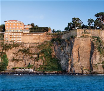 View of the Grand Hotel Ambasciatori in Sorrento