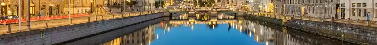 panoramic Gothenburg canal