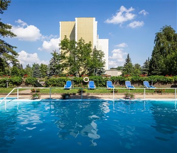 View of the Ensana Thermal in Heviz