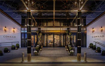 View of the Conrad Hotel in Dublin