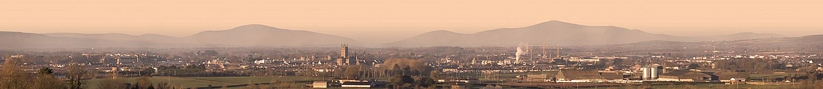 Panoramic view of Kilkenny in Ireland