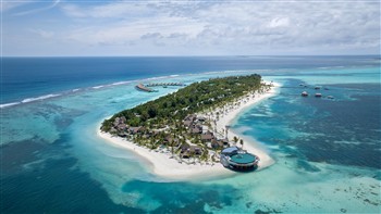 View of the Six Senses Kanuhura in Maldives