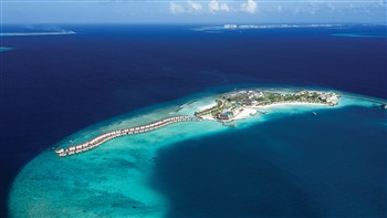 View of the Oblu Xperience Ailafushi in Male Atoll