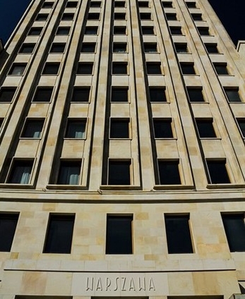 View of the Hotel Warszawa in Warsaw