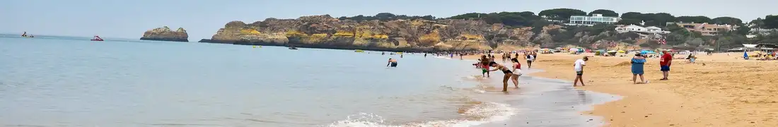 Panoramic view of Alvor beach