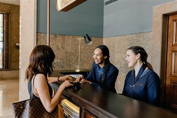 View of the The Editory Riverside Santa Apolonia Hotel