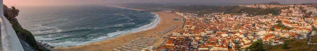 Panoramic view of Nazare