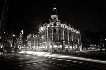 View of the Grand Hotel Continental in Bucharest