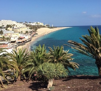 View of the Morro Jable in Fuerteventura