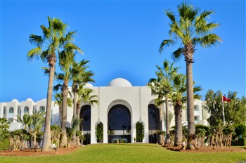 View of the Hotel Royal Garden Palace in Djerba