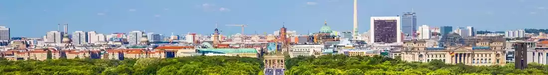 Panorama image of Berlins skyline