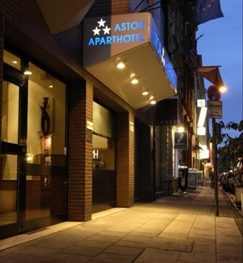 View of the Astor and Aparthotel in Cologne