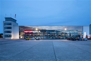 View of the V8 Hotel Koln Motorworld in Cologne