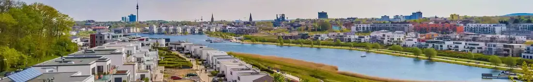 Panorama skyline of Dortmund in Germany
