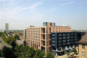 View of the NH Hotel in Dortmund